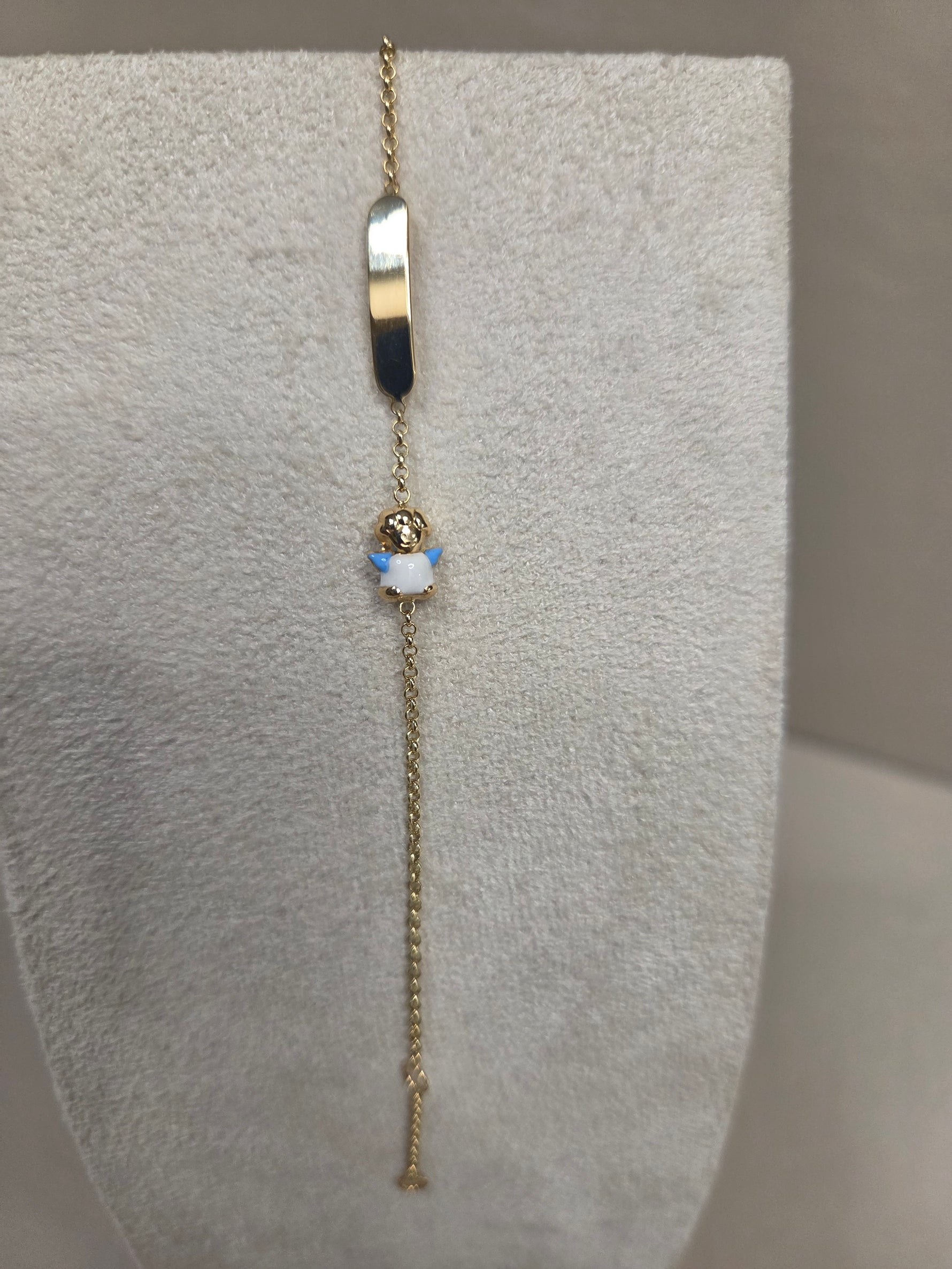 BRACCIALE  BIMBO/BIMBA ORO 18KT CON CIONDOLINI SMALTATI
